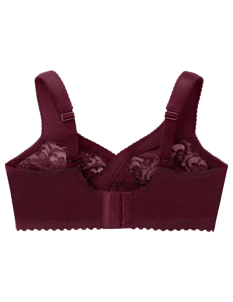 Glamorise Full Figure Plus Size MagicLift Original Support Bra Wirefree #1000 Burgundy - Image 5